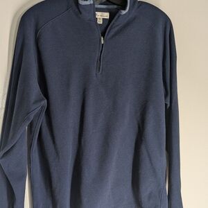 Peter Millar Navy Zip-Up Sweater